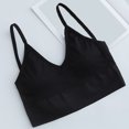 thumbnail image 3 of Tnhcen The Gym People Sports Bra Women's Bra Wire Free Underwear Bra Everyday Underwear Wrap Chest without Steel Bras Push Up Bralette Bras for Women Everyday Underwear for Women, Black, One Size, 3 of 3