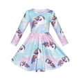 thumbnail image 1 of Girls Dress Unicorn Rainbow Casual Long Sleeve 8 Years, 1 of 7