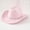 Pink, variant on HNMKIU Stylish Western Cowboy Fedora Hat For Adults Featuring Bohemian Rhinestone And A Classic Curved Brim Pink,One Size