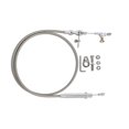thumbnail image 1 of Lokar Performance KDP-2350HT Auto Trans Kickdown Cable Hi-Tech For Use With TH350 Transmission; Polished Fittings/ Stainless Steel Housing, 1 of 1