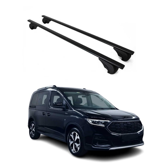 Roof Racks Cross Bars Carrier Durable for Ford Transit Connect 2014-2019 Black