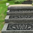 thumbnail image 4 of BinKFF Rubber Stair Mats, Indoor Outdoor Stair Treads Rubber Step Mats, Non Slip Stair Treads Mat, Rubber Scroll Doormat for Outdoor, Indoor, Entrance, Stairs (29" x 9.5"), 4 of 7