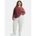 thumbnail image 3 of Athletic Works Women's Plus 2-Pack Super Soft Jogger, Sizes 1X-4X, 3 of 6