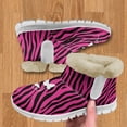 thumbnail image 3 of FUIALDOLG Women's Retro Shorty Boot Slippers Winter Warm Hard Bottom House Shoes with Fuzzy Lining, 3 of 7