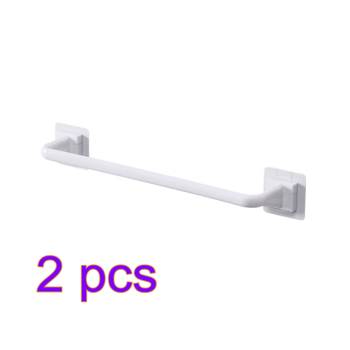 Self Adhesive Towel Rod Bar Adhesive Towel Bar Wall Bath Towel Free Towel Rack Self Holder Rail Rack for Kitchen Bathroom 34cm White Walmart