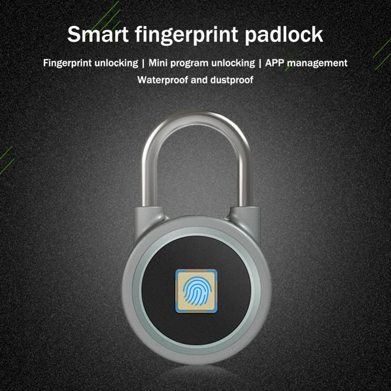 Fingerprint Padlock, Bluetooth Lock, Mobile APP, Smart Padlock