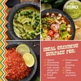 thumbnail image 5 of Handmade Mexican Molcajete Mortar and Pestle, Volcanic Stone Grinder for Spices, Salsa, Guacamole, and More, Authentic Molcajete de Piedra Volcanica Made in Mexico。, 5 of 14
