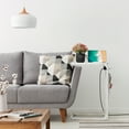 thumbnail image 5 of C-Shaped Coffee Table Side Table with Charging Station 2 Piece Sofa Table Set White, 5 of 6