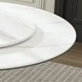 thumbnail image 6 of LiviNest 53" Round Dining Table with Rotating Tray: 12mm Sintered Stone Top - Heat & Scratch Resistant for Family Kitchen & Restaurant - 800 Lb Capacity with 6 Chairs, 6 of 6