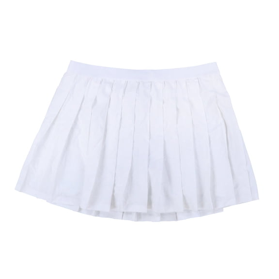 Id Ideology Women's Plus Size Pleated Skort Active Skirt Solid Bright White 1X New