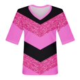 thumbnail image 3 of CIENVNSTG Womens T Shirts V Neck 3/4 Length Sleeve T Shirts Spring Summer Elbow Length Tops Basic Dressy Casual Workout Blouses 2026 Purple M, 3 of 6