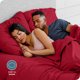 thumbnail image 2 of Juego de Fundas de Almohada de Franela Bare Home 100 % Algodón Doble Cepillado 2 Unidades Tamaño King Color Rojo, 2 of 5