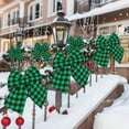 thumbnail image 1 of Adorno colgante de lazo de Navidad | Decoración de Ventanas y Árboles de Tela Verde Cuadriculada y Árbol, 15,75x13,78 | Decoración interior festiva, tela duradera, acento llamativo, 1 of 6