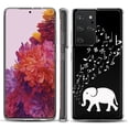 thumbnail image 1 of Slim-Fit Lightweight Protective Phone Case compatible with Samsung Galaxy S21 ULTRA 5G, by OneToughShield ® - Elephant Music, 1 of 3