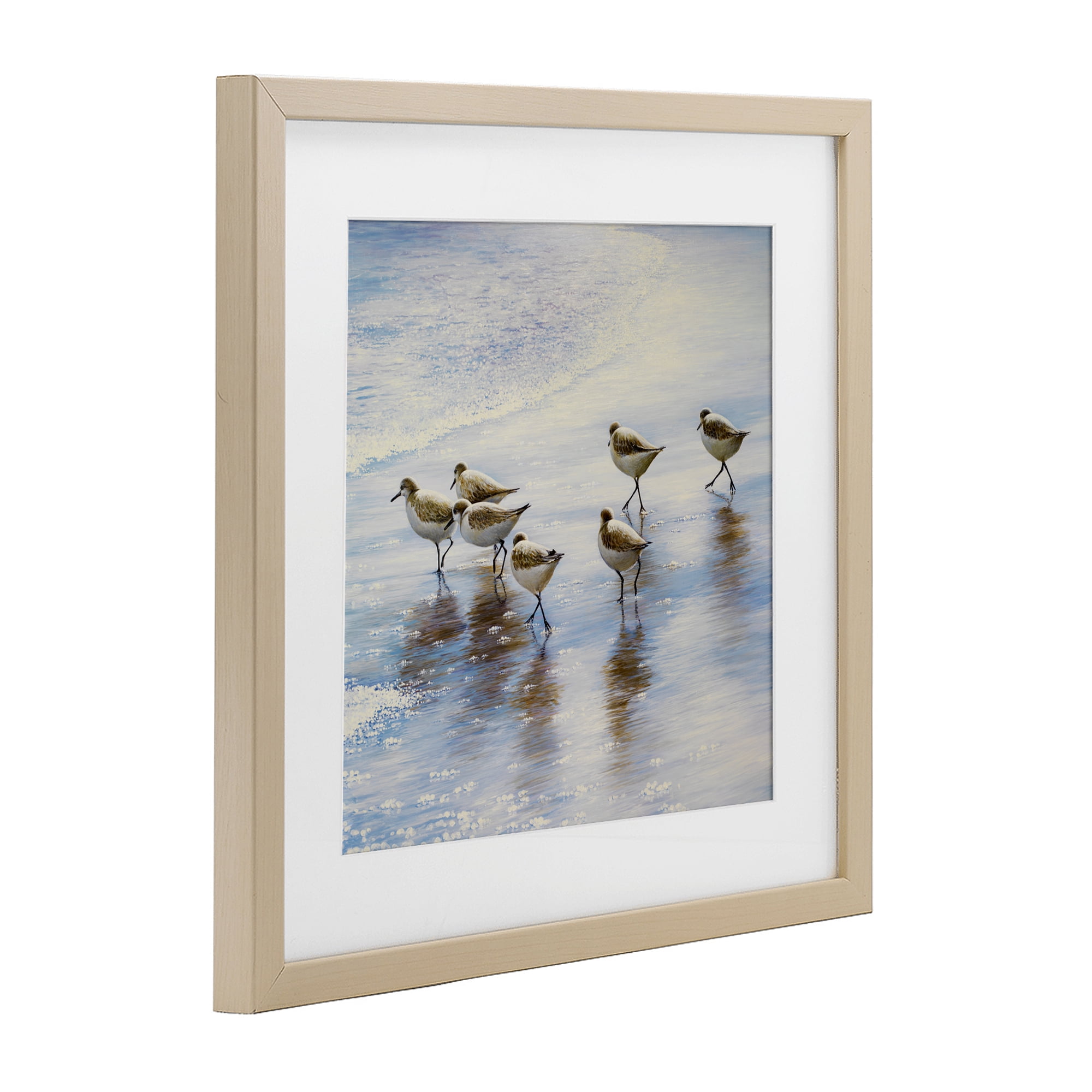 Stupell Industries Sand Dancers on Shore Birch Framed Print Under Glass, design by Bruce Nawrocke