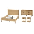 thumbnail image 1 of Pemberly Row Ensemble de Chambre 4 Pcs avec Tables de Nuit et Commode et Lit Grand, 1 of 21