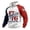 Red, variant on American 250th Anniversary Shirt Long Sleeve Men's Usa Flag Hoodies Sweatshirt