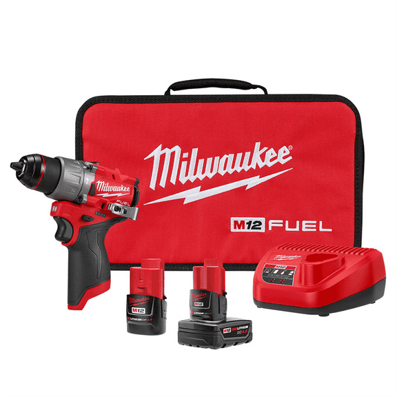 Milwaukee 3404-22 M12 FUEL 1/2" Hammer Drill Kit with Brushless Motor