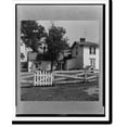 thumbnail image 2 of Historic Framed Print, [Exterior view of Morton Hall, Rhoadesville vicinity, Orange County, Virginia showing fence and gate], 17-7/8" x 21-7/8", 2 of 9