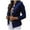 Navy, variant on Aboser Cropped Blazer Jackets for Women Lapel Long Sleeve Suit Solid Fitted Cardigan Single Breasted Work Office Jacket with Pockets
