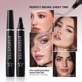thumbnail image 4 of Long-Lasting Waterproof Eyebrow Pencil – Four-Color Natural Eyebrow Pencil with Quadbrow Design,Smudge-Proof and Fade-Resistant,Easy to Apply for Defined Brows,Makeup Essential,1.5ml, 4 of 7