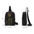 thumbnail image 4 of Lsque Five Nights At Freddy'S Pattern Chest Package – Foldable Waterproof Chest Bag with Adjustable Shoulder Strap, Double Zipper Compartments & D-Buckle Design, 4 of 7