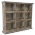 thumbnail image 2 of Dael Wooden 9 Cubby Wall Shelf - Brown, 2 of 5