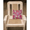 thumbnail image 2 of Carolines Treasures BB5115PW1818 Day of the Dead Pink Fabric Decorative Pillow  18H x18W multicolor, 2 of 2