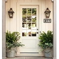 thumbnail image 2 of House Numbers Address Tiles Framed Set Custom Address Tiles Sign Hand Glazed Ceramic - Cottage Style, Hex-Flowers, 2 of 21