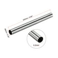 thumbnail image 2 of Tubo recto sin costura de acero inoxidable 304 Uxcell de 9 mm x 0.2 mm x 250 mm, 2 of 5
