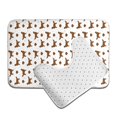 thumbnail image 6 of Honeii Labrador Retriever Dog Pattern Bathroom Anti-Skid Pad Bathroom Mat Vintage Seamless Pattern Not-Slip Toilet Rug Set, 6 of 6