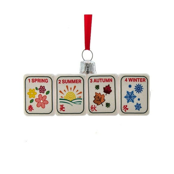 Glass Mahjong Ornament