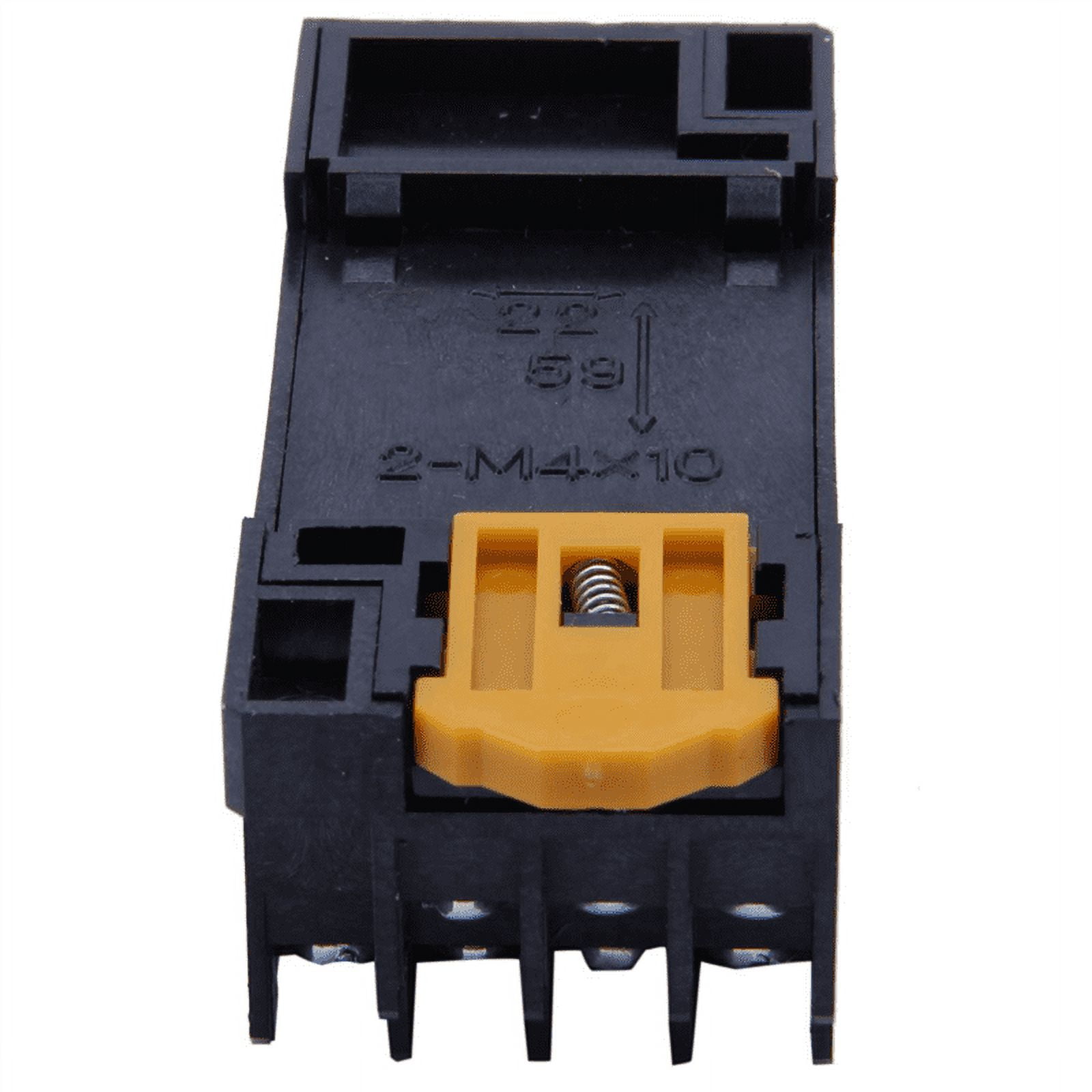 20X PYF14A DIN Rail Power Relay Socket Base 14 Pin for MY4NJ HH54P MY4,20 x Relay Socket Base,Black