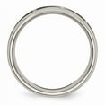 thumbnail image 2 of Titanium Beveled Edge 8mm Laser Design Brushed & Polished Band, 2 of 9