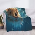 thumbnail image 3 of Yiaed Cute Swimming Guinea Pig Print Blanket Throw Blanket Soft Cozy Flannel Blanket for Home Bed Sofa Couch Chair-80"x60", 3 of 6