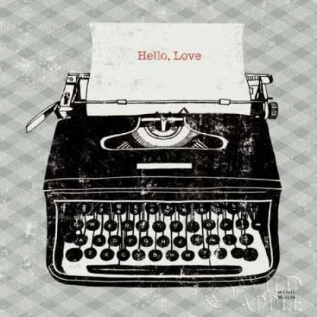 Posterazzi Vintage Analog Typewriter Canvas Art - Michael Mullan (24 x 24)