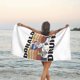 thumbnail image 3 of Toalla de playa con bandera de Donald Trump borracho para beber cerveza, 4 de julio, toallas de baño de microfibra, manta de playa suave para desfiles, natación, yoga, mujeres y hombres, 3 of 4
