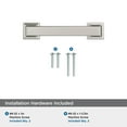 thumbnail image 5 of Amerock Lintel 3 inch (76mm) Center-to-Center Polished Nickel Cabinet Pull, 5 of 7