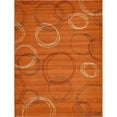 thumbnail image 1 of Unique Loom Autumn Circles Area Rug 9' x 12' Rectangular Terracotta/Beige, 1 of 5