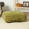 Omaha Olive Microfiber 21 in. Square Floor Pillow