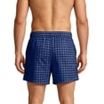 thumbnail image 6 of VBTAPA Men's Plaid Pajama Shorts Baggy Casual Boxers Shorts Daily Pj Sleep Bottoms Comfy Homewear Boxers Navy XXXXL, 6 of 7