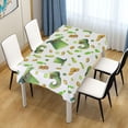 thumbnail image 7 of St-Patrick Day Green Fabric Square Tablecloth - Waterproof and Wrinkle-Resistant Table Cloth 54x54 Inch Table Cover for Indoor & Outdoor Dining House Decor, 7 of 7