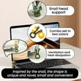 thumbnail image 4 of Cute Snail Laptop Stand, Portable Ergonomic Riser for Desk, Universal Holder for Notebooks & Tablets, 4 of 7