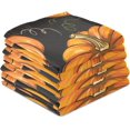 thumbnail image 4 of Pumpkin Black Kitchen Towel, Dish Towels Quick Drying Tea Towels Absorbent Hand Towels for Kitchen Sink Dinner Table 28 x 18 Inches, Set of 4, 4 of 7