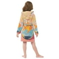 thumbnail image 7 of FORMRS Niños Bathrobe Unisex Hooded Robe Soft Plush Pajamas Sleepwear, Size 2-3T, Goldfish, 7 of 7