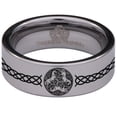 thumbnail image 2 of Triple Horse Celtic Tungsten Carbide Ring, 2 of 8