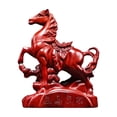 thumbnail image 5 of Horse Statue, Small Wooden Figurine for 2026 Chinese New Year, Feng Shui Office Desk Decor for Wealth Luck, Zodiac Animal Sculpture Home Tabletop Ornament (Red) Home Decor, 5 of 6
