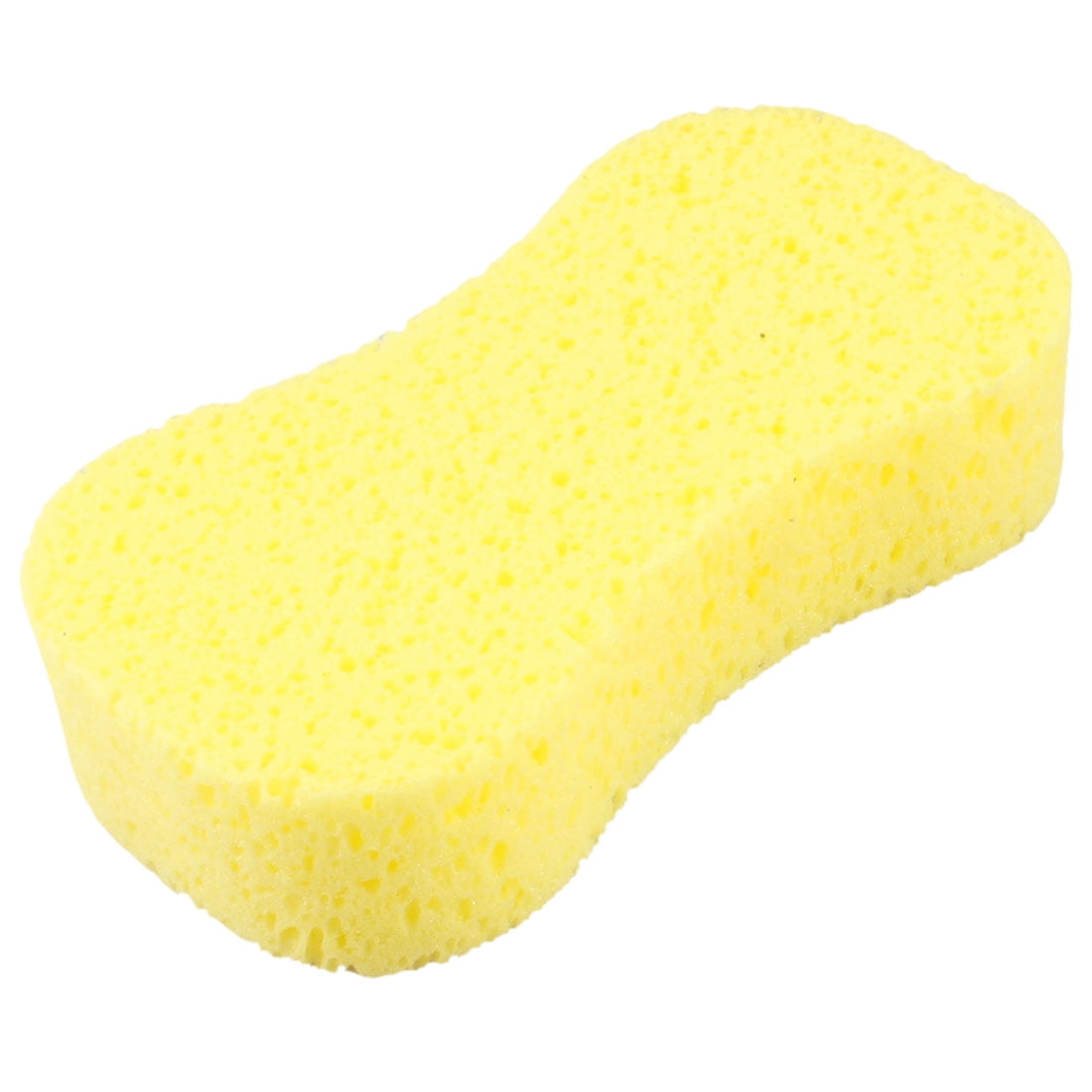 Durable Practical Bone Shaped Waxing Auto Car Wash Sponge Yellow