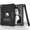 thumbnail image 3 of Allytech Case for New iPad 9.7 2018 2017,iPad 6th/5th Generation Case,Three Layer Shockproof Armor Defender Protective Case Cover for Apple iPad 9.7 2017/2018 A1893 A1954 A1822 A1823 (Black/Black), 3 of 8