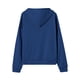 thumbnail image 5 of sudadera con capucha y cremallera de manga larga de color sólido de moda casual para mujer azul oscuro / s, 5 of 5